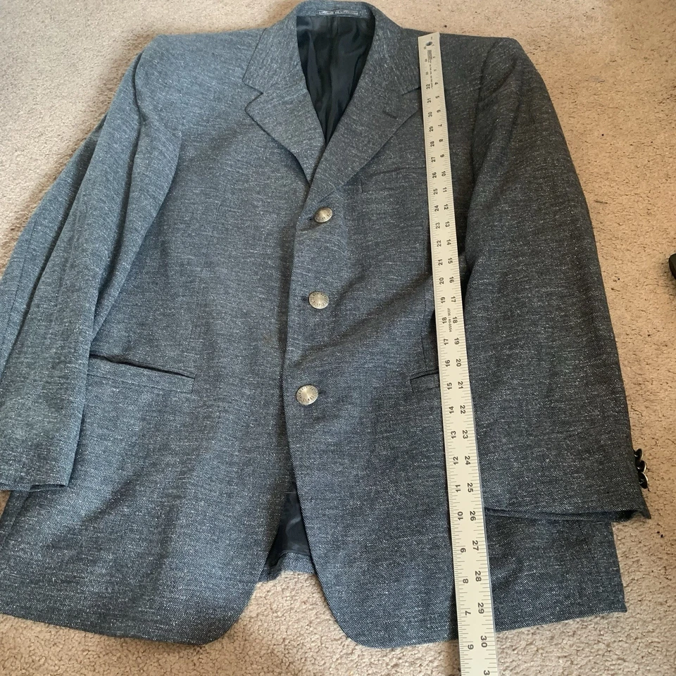 Versace V2 Collection Wool Silk Blazer Jacket Coat Size IT EU 52 US 42 $1295 - Image 4 of 4