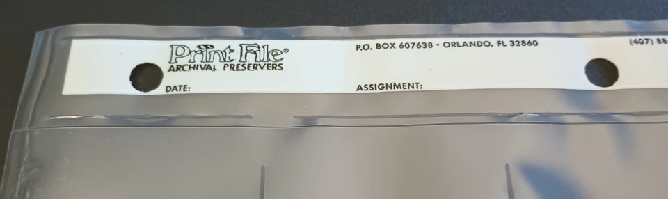 Archival 35mm Slide Preservers 2x2-20H Only 5 Pages Print File 3 Ring Binder - Image 4 of 4