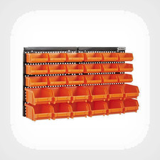 Wall Mounted Storage Bins Screw Box Organiser Solution For Workshop Garage