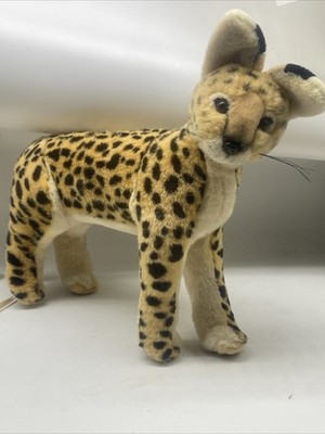 Cheetah Plush 18 Inch THE NATURE COMPANY SERVAL AFRICAN WILD CAT STUFFED ANIMAL