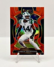 2025 Panini Select JAMIEN SHERWOOD Rookie Red Prizm #77 RC Jets /99