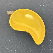 Mango Serving Dish Bowl Yellow Sustainable Material Retro Pro-Nature Naturescast