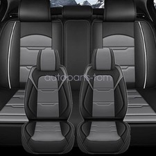 Car 5 Seat Cover Frontrear Luxury For Honda Civic Protector Cushion Grayblack
