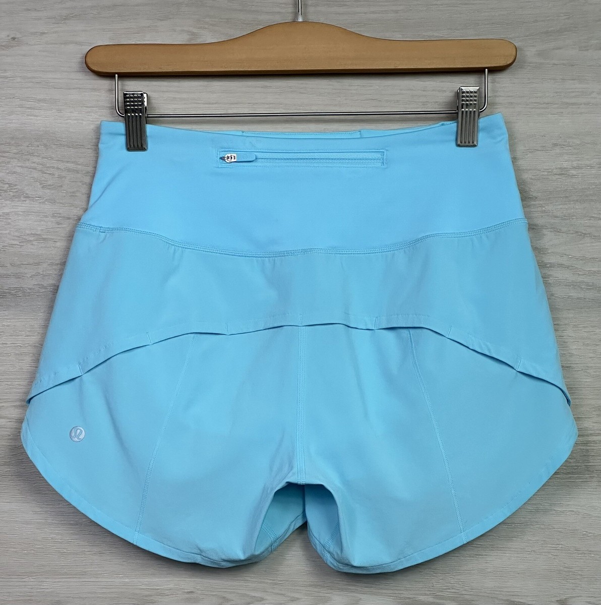 Lululemon Speed Up HR Short 4” Lined High Rise Size 4 Cyan