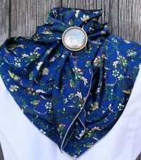 Wild Rag Scarf Western Cowboy Buckaroo Scarves Bandana Cowgirl Silky floral