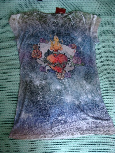 LOYAL LINK Ladies Short Sleeve Top T-Shirt Size S-M - Picture 5 of 10