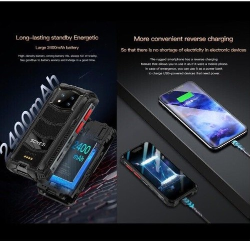 Soyes S10 Max IP68 Waterproof 256GB Mini Smartphone Rugged Walkie Talkie PTT NFC - Picture 13 of 21