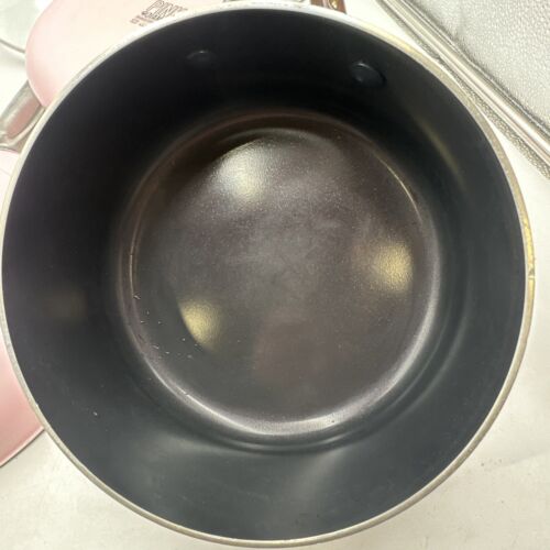 Pink Diamond 5-Piece Toxin-Free Ceramic Nonstick Pots Pans Skillet Pink + Lid - Picture 15 of 24