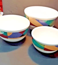 STUDIO NOVA- Impulse 3 Piece Mixing/Nesting Bowl Set  6/7/8 "Diameter