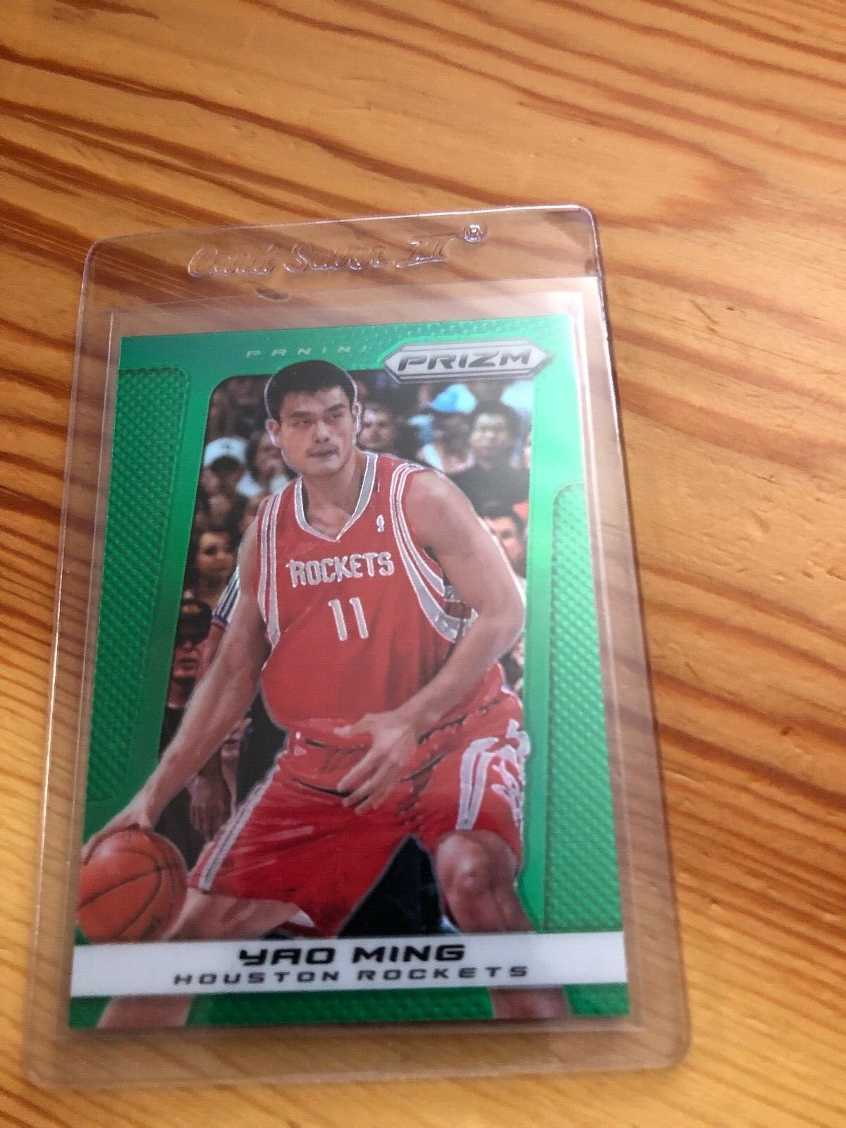 2013-14 PANINI PRIZM #209 YAO MING GREEN PRIZM PARALLEL