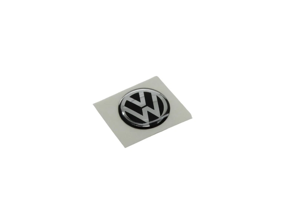 VOLKSWAGEN Emblema original VW logotipo emblema de llave Ø 10 mm para llave de vehículo 3C0837891