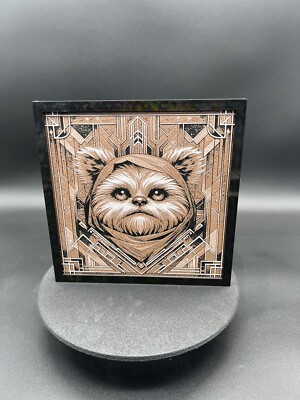 Ewok Art Deco 3D Printed Picture Star Wars Themed