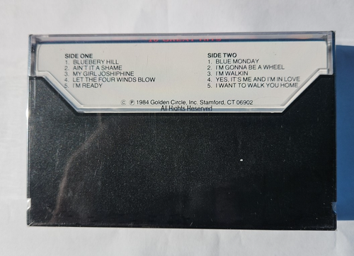 Fats Domino 10 greatest hits Cassette tape VTG 1984 NOS - Picture 2 of 3