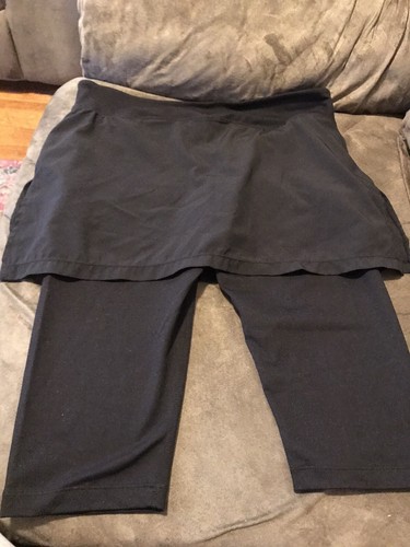 Fila Women's Tennis Skort Skirt Shorts Black Size