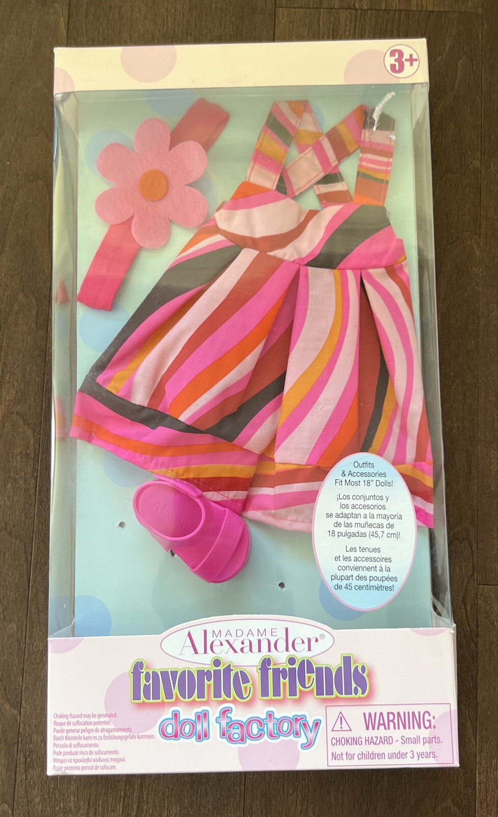 NIB Madame Alexander Favorite Friends Doll Factory 18" Short