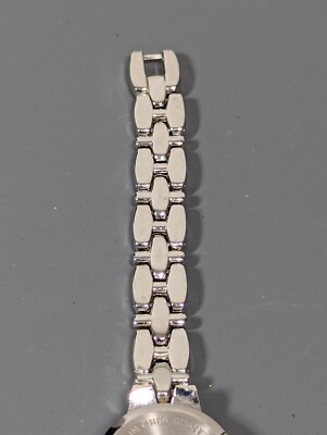 Rumours White Dial Round Silver Tone Case Bracelet Band 