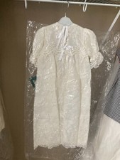 NWT Authentic Irish Linen Christening Gown Girl 0-6 month