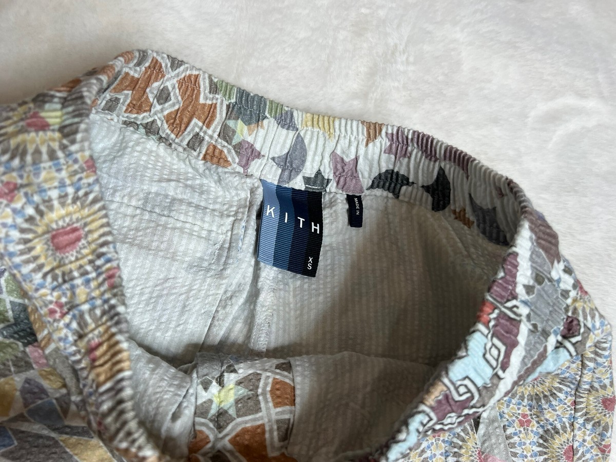 Kith Moroccan Tile Print Seersucker Shorts size XS | eBay Kith Moroccan Tile Print Seersucker Shorts size XS | eBay