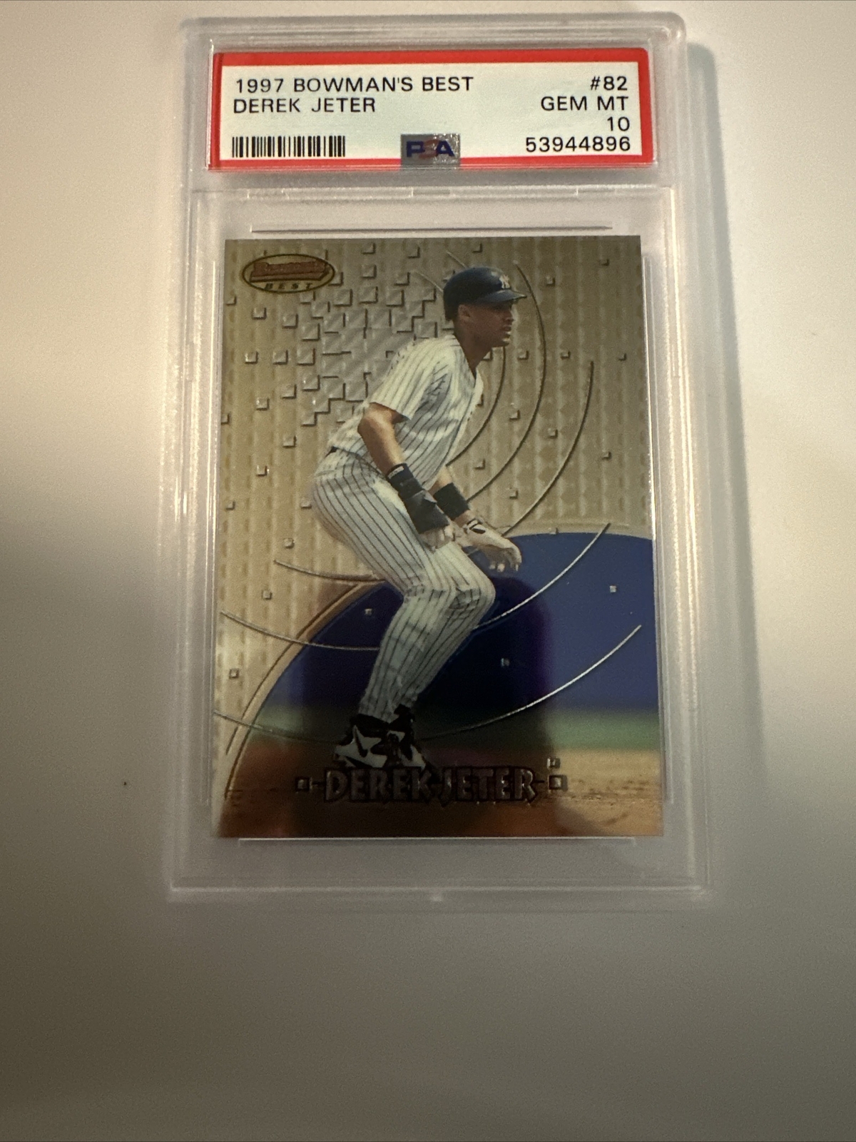 1997 Bowmans Best Derek Jeter #82 PSA 10 Gem Mint HOF Yankess Vintage 53944896 view 4