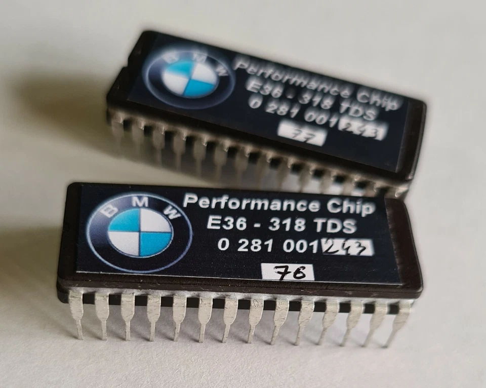 X2 Puces Eprom BMW E36 325 TDS Stage 1 Bosch 0281001201 - Image 4 of 4
