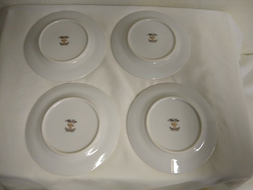 Aladdin Dresdenia Floral Pattern Gold Trim Bread Plates 6 1/4" Set of 4 Plates - Picture 5 of 6