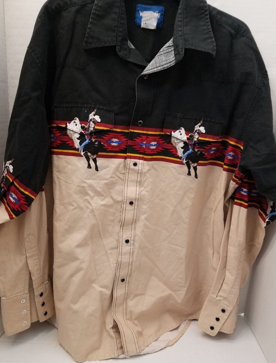 Chemise Wrangler homme extra large plaid vert western perle