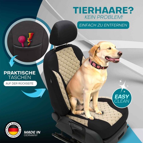 Fundas de asiento adecuadas para VW Passat B7 3C desde 2010-2014 en negro-beige | NUEVO - Imagen 10 de 13