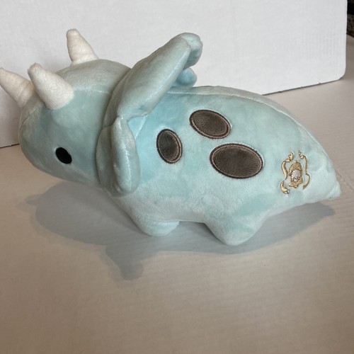 Bellzi Seri Chibi Kawaii Triceratops Plush Blue Dinosaur 12” Super Soft Toy - 第 4/9 張圖片