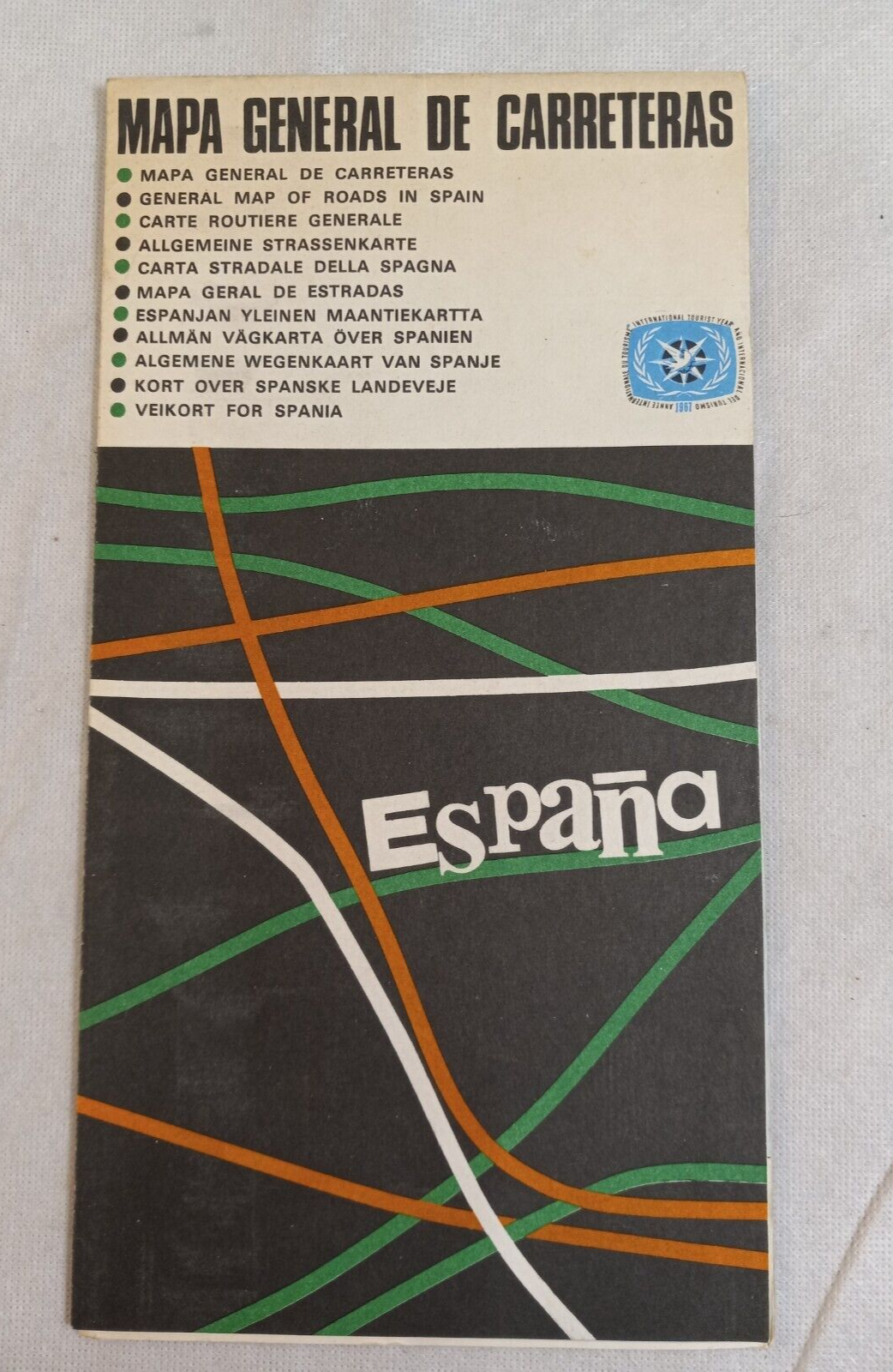 SPAIN Espana Roads Map Mapa General De Carreteras