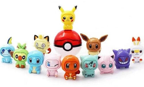 Face Changing Pokemon - 4 Different Faces - Pokemon + Pokeball - 12 Styles LDCX