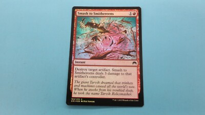 Magic: The Gathering Smash To Smithereens Card - Red Instant From Origins Set - View #8