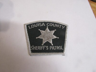 PATCH MUCH OLDER LAW ENFORCEMENT LOUISA COUNTY SHERIFF'S PATROL VIRGINIA