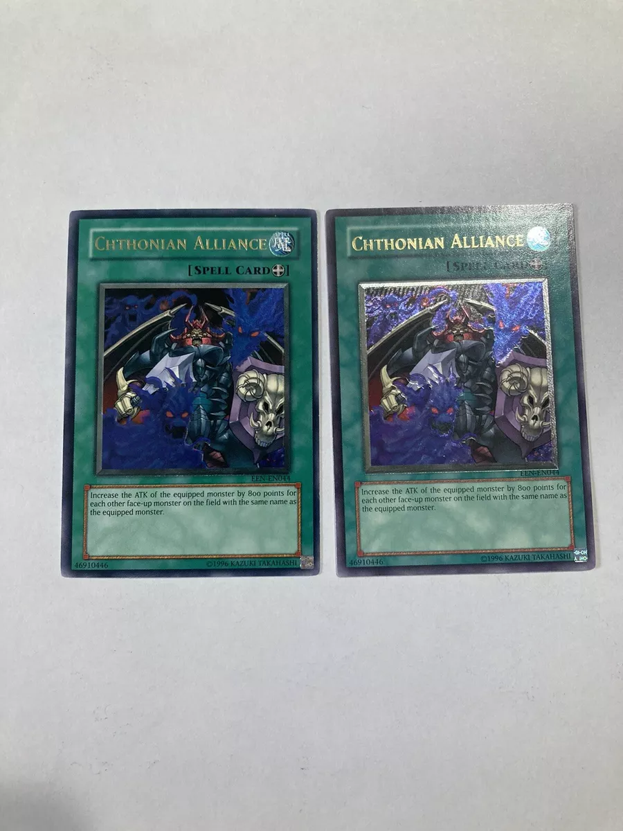 2) Yu-Gi-Oh CHTHONIAN ALLIANCE EEN-EN044 Lot Ultimate Rare Holo
