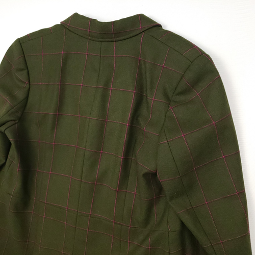 Chaqueta Blazer Musto Tweed 14 16 Mujer Abrigo Deportivo Hacking Verde Cuadros Ventana - Imagen 15 de 23