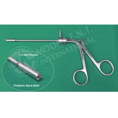 Pediatric Back-Biter Punch Forceps Straight Ent Forceps Instrument