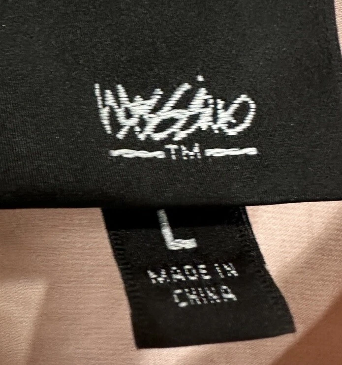 Blusa Top Mossimo Mujer Rosa Plisada Dobladillo Alto Bajo Campesina Manga Larga Talla L Foto 3 de 4