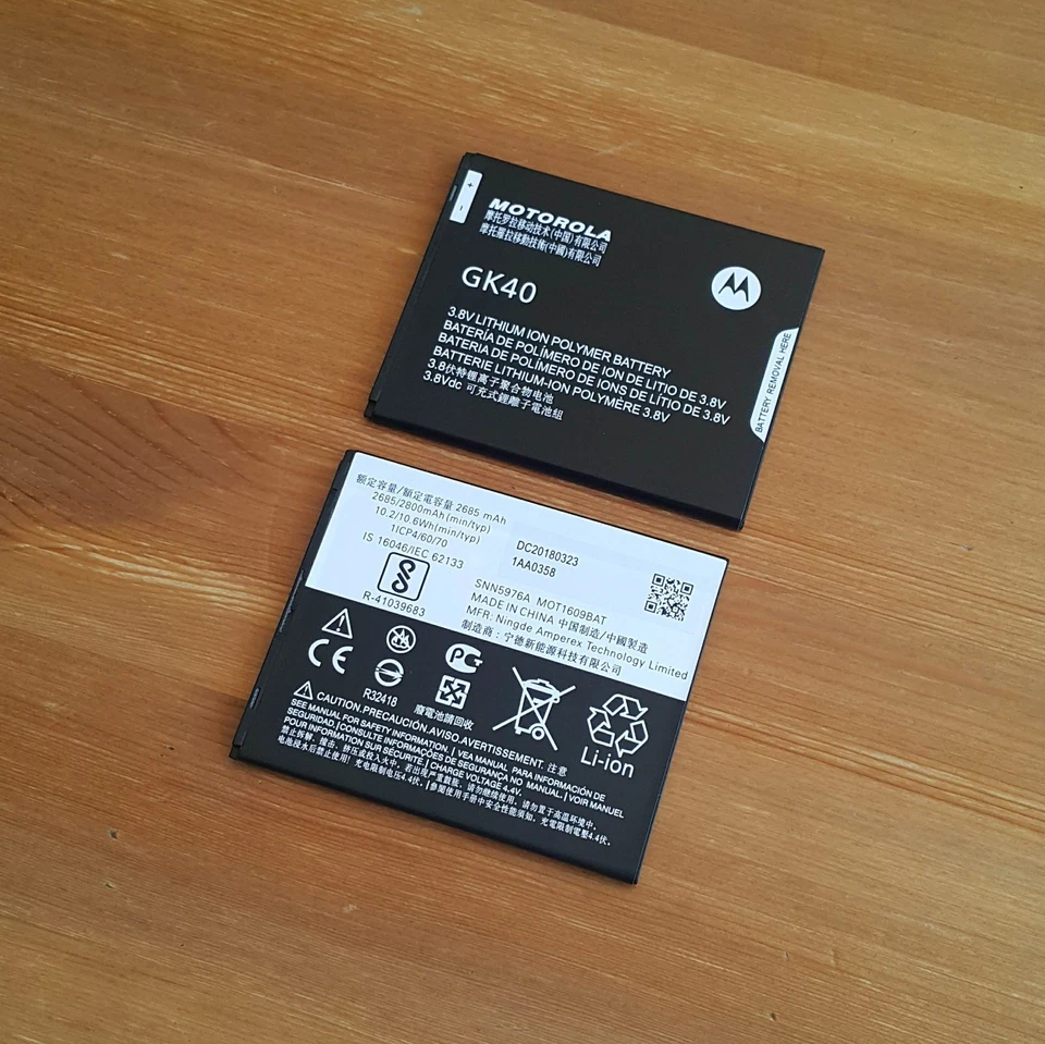 Batería Original MOTOROLA GK40 GENUINA Moto G4 G Play XT1607 XT1609 2800mAh Foto 3 de 4