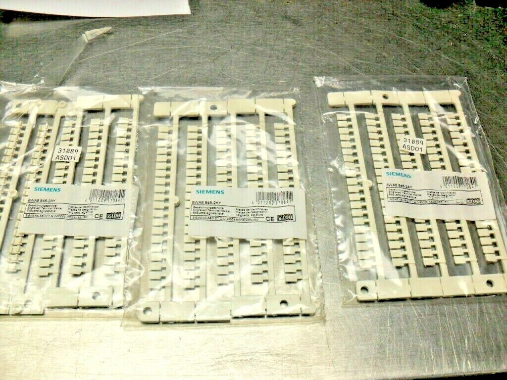 QTY 280 - SIEMENS 8WAB 848-2AY Terminal Marker 5 X 7mm