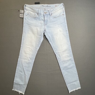 Mavi Serena Ankle Blue Jeans Low Rise Super Skinny Denim Light Wash Womens 27
