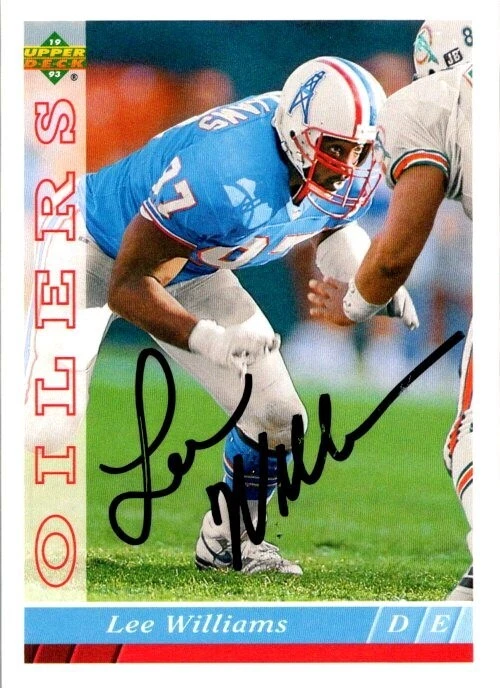 1993 -Lee Williams- Upper Deck Autograph/Signed/Auto Football Card #514