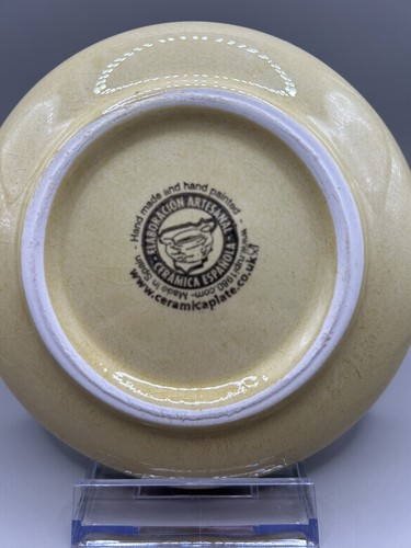 Spanish Tapas Bowl And Garlic Grater. Vibrant Colours And Slip Trailing Detail. - Picture 3 of 6
