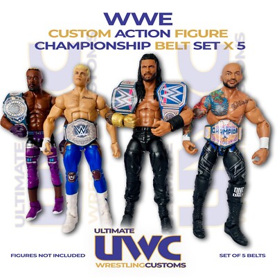 Custom Wwe Elite Wwe Figure Championship Belts Wwe Mattel Wwe
