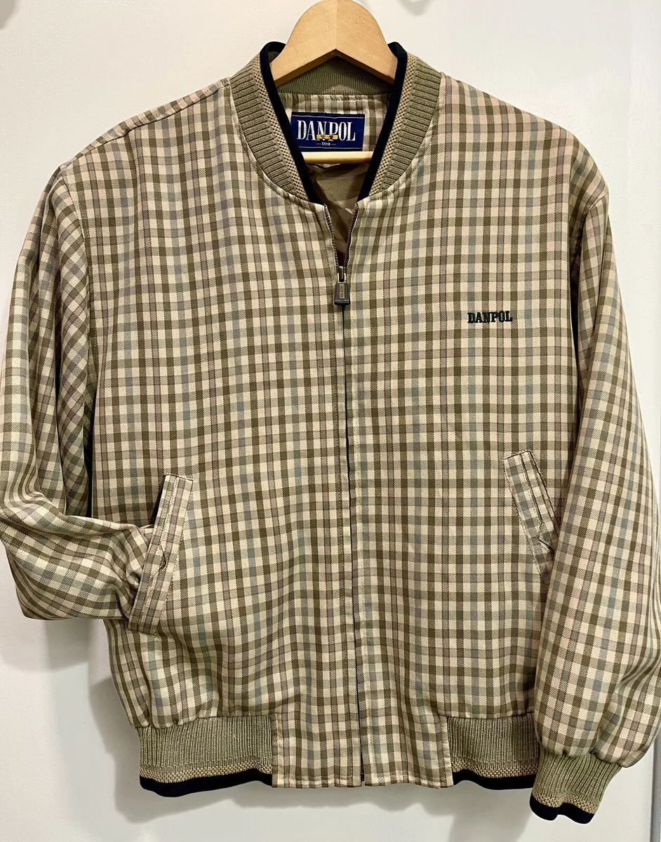 Plaid bomber store jacket mens