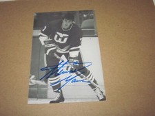 STEWART GAVIN SIGNED AUTOGRAPHED 1986-87 MEL BAILEY POSTCARD # 1 WHALERS