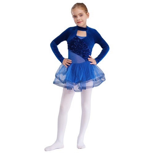 Kids Girls Costume Built-in Shorts Dancewear Birthday Party Dress Sparkling - Picture 8 of 57