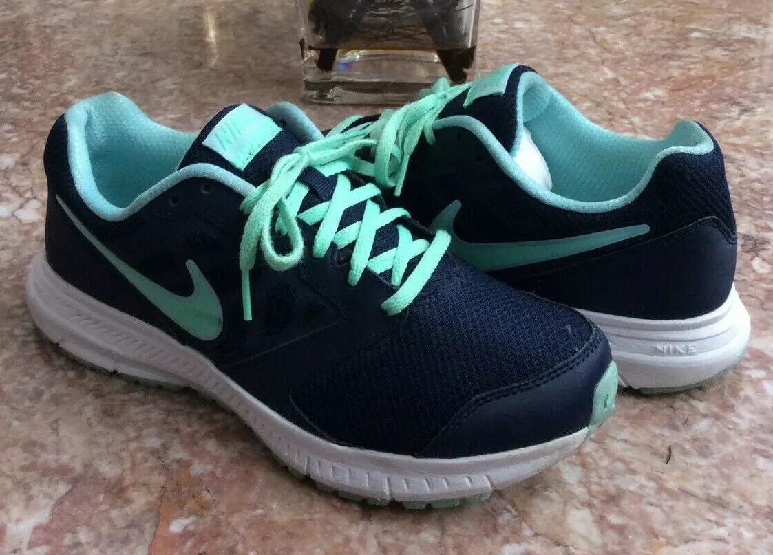 Nike Downshifter 6 Womens Black Mesh Lace Up Running Shoes Sz 10 684765 434 EUC