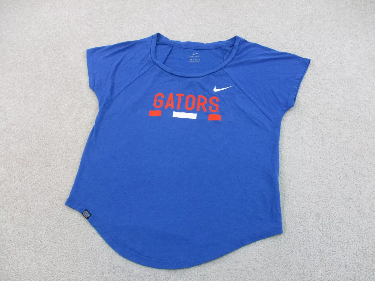 Florida Gators Shirt Womens Extra Small Blue Orange Football Nike