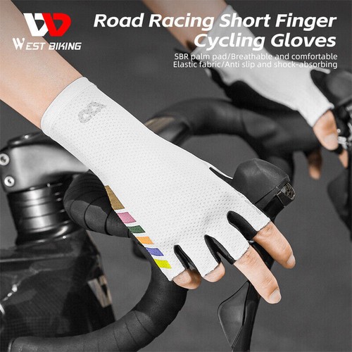 WEST BIKING Road Bike Breathable Gloves Cycling Half Finger Non-slip Gloves - Picture 5 of 60