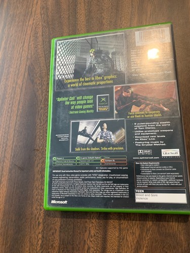 Original Microsoft XBox Tom Clancy's Splinter Cell Stealth Action Videospiel - Bild 2 von 3