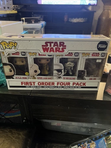 Funko Pop! Star Wars First Order Four Pack, Kylo Ren, Snoke, Executioner, BB-9E